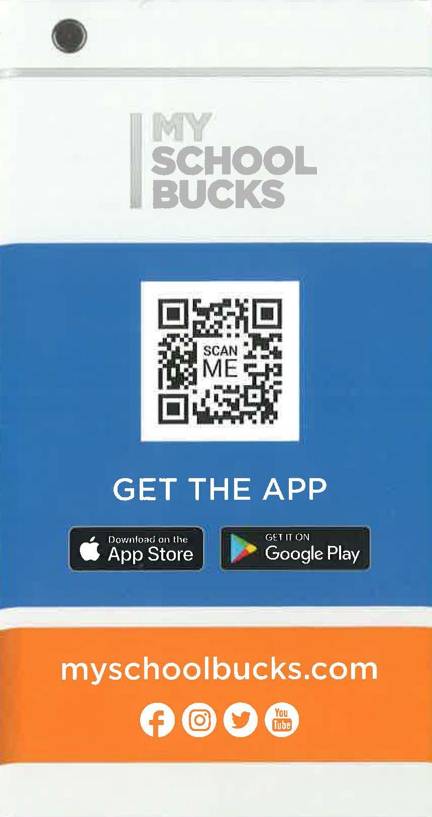 My School Bucks QR graphic and code