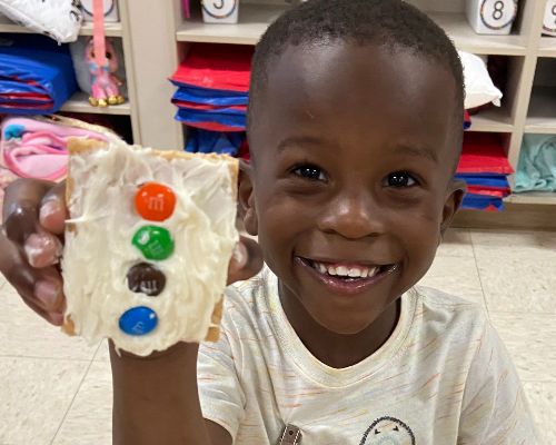 Boy with Snack