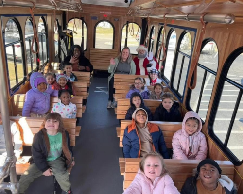  Santa's on the Trolley